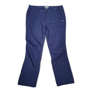 CRAGHOPPERS Womens Kiwi Pro Stretch Trousers hiking pants size 14 blue